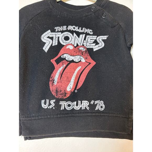THE ROLLING STONES Unisex Baby US Tour “78” Sweatshirt / Size: 6-9 Months - Picture 4 of 4